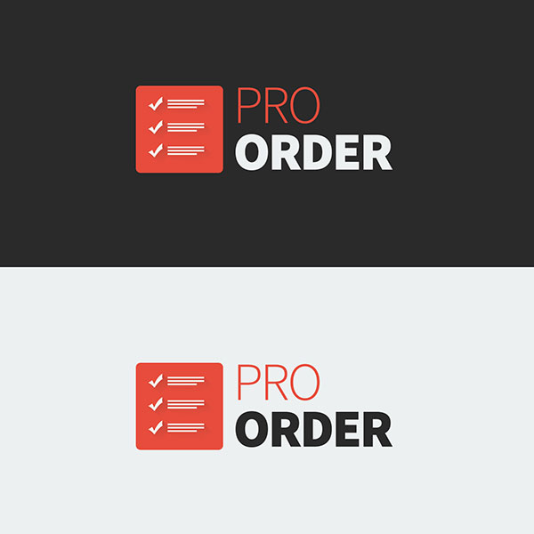 Logo ProOrder vrátane ikonky aplikácie